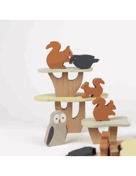 Jeu d'équilibre écureuils en bois - Egmont Toys