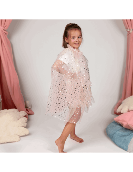 Tutu et cape Loane rose poudré 3/7 ans - Labay