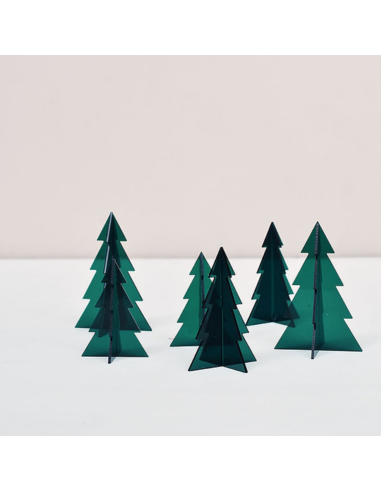 Set de 3 sapins verts en plexi - Les Mignonneries
