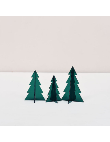 Set de 3 sapins verts en plexi - Les Mignonneries