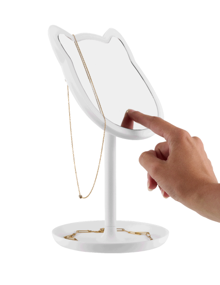 Miroir grossissant lumineux chat - Pasteq