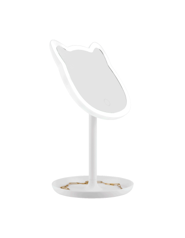 Miroir grossissant lumineux chat - Pasteq