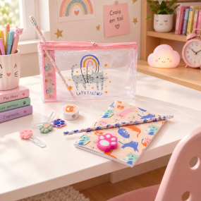 Set de papeterie chat - Pasteq