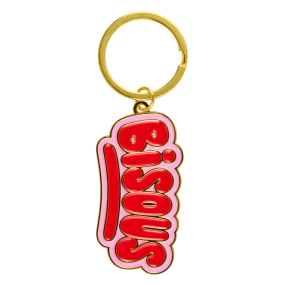 Porte-clé émaillé Bisous - Pasteq