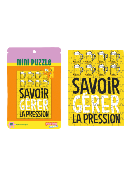 Mini puzzle "Savoir gérer la pression" - Pasteq