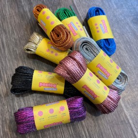 Lacets de chaussures lurex - Pasteq