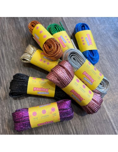 Lacets de chaussures lurex - Pasteq