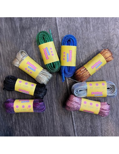 Lacets de chaussures lurex - Pasteq