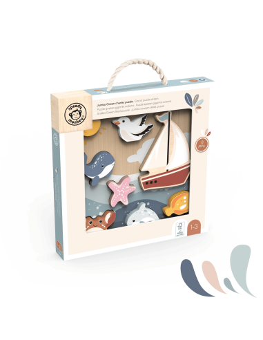 Puzzle bois à encastrer Océan - Speedy Monkey