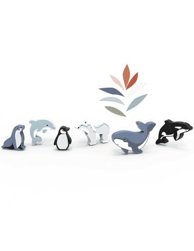 Animaux du monde en bois - Artique - Speedy Monkey