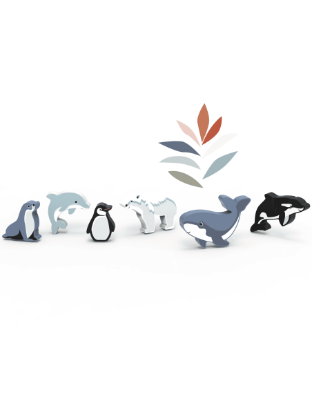 Animaux du monde en bois - Artique - Speedy Monkey
