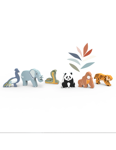 Animaux du monde en bois - Asie - Speedy Monkey