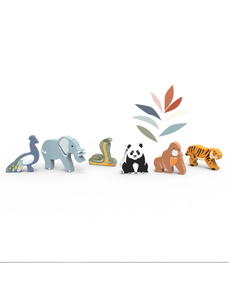 Animaux du monde en bois - Asie - Speedy Monkey