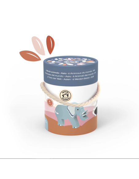 Animaux du monde en bois - Asie - Speedy Monkey