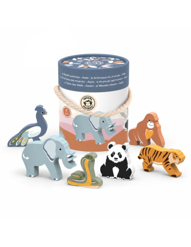 Animaux du monde en bois - Asie - Speedy Monkey