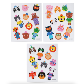 Stickers en relief Animaux - Kikkerland 2