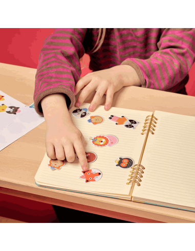 Stickers en relief Animaux - Kikkerland