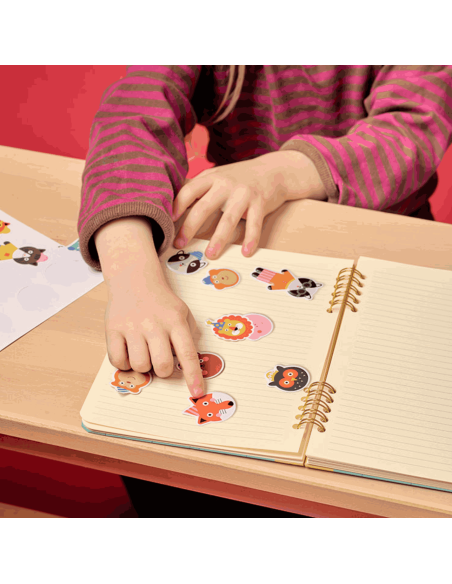 Stickers en relief Animaux - Kikkerland