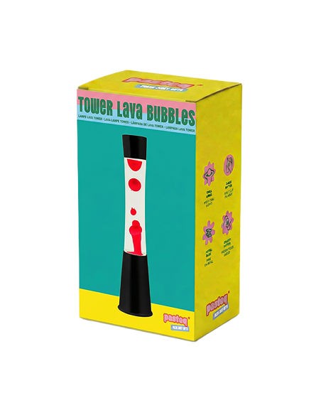 Lampe lave tower Fuchsia - Pasteq