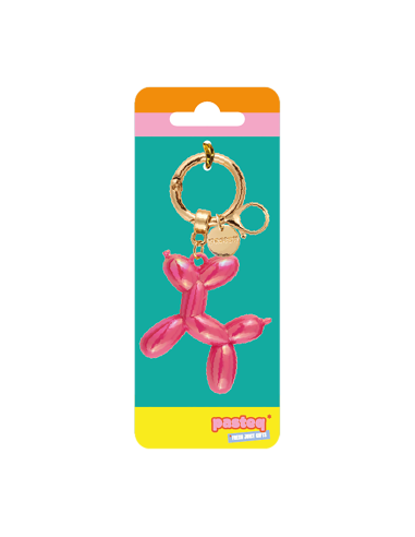 Charm sac Chien ballon rose bonbon - Pasteq