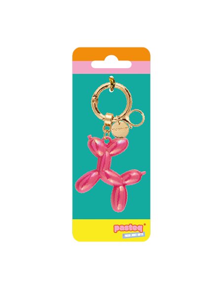 Charm sac Chien ballon rose bonbon - Pasteq