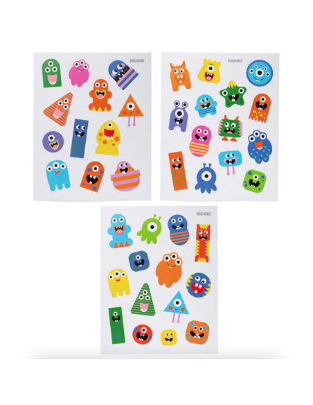 Stickers en relief Monstres - Kikkerland