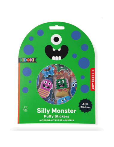 Stickers en relief Monstres - Kikkerland