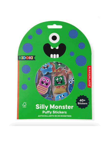 Stickers en relief Monstres - Kikkerland