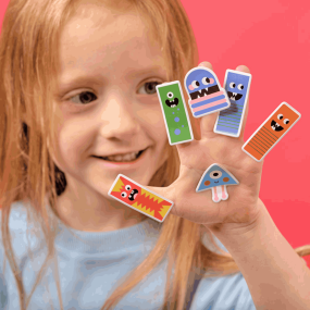 Stickers en relief Monstres - Kikkerland 2