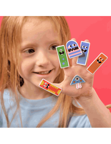 Stickers en relief Monstres - Kikkerland