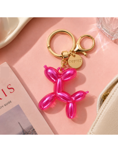 Charm sac Chien ballon rose bonbon - Pasteq