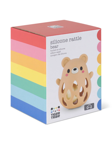 Hochet en silicone Ours - Tiger Tribe