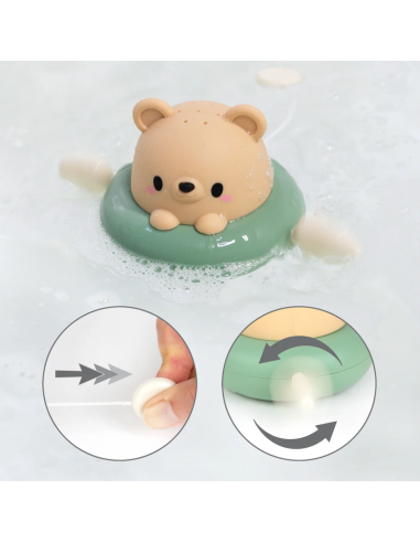Jeu de bain ours en bateau - Tiger Tribe