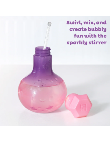 Flacon de potion qui change de couleur (rose) -...