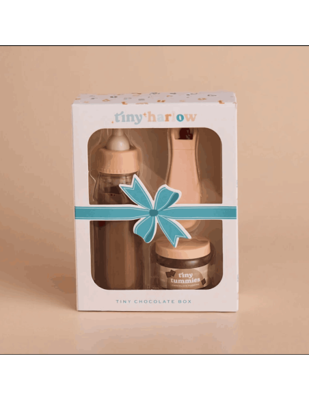 Coffret repas petit pot et biberon magique pour poupée Chocolat - Tiny Harlow