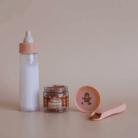 Coffret repas petit pot et biberon magique pour poupée Pain d'épices - Tiny Harlow