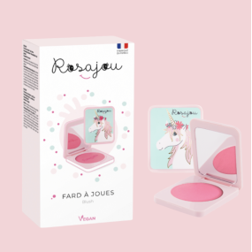 Fard à joues 2-en-1 avec étui - Rosajou