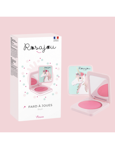 Fard à joues 2-en-1 avec étui - Rosajou