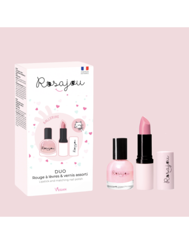 Duo vernis + rouge à lèvres Ballerine - Rosajou