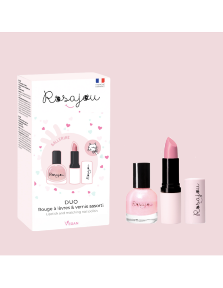 Duo vernis + rouge à lèvres Ballerine - Rosajou
