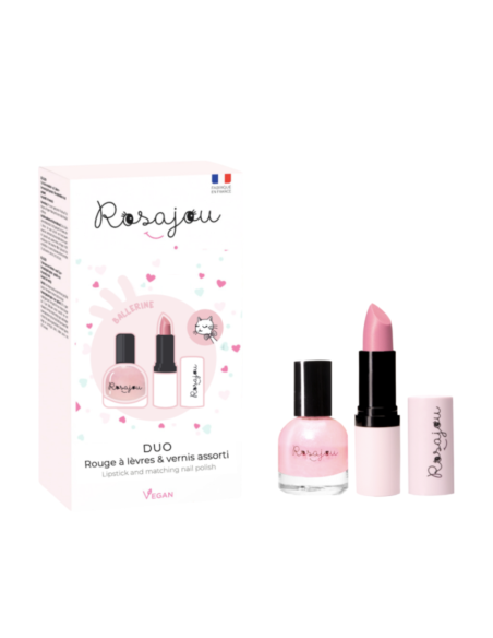 Duo vernis + rouge à lèvres Ballerine - Rosajou