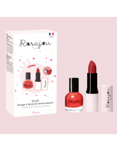 Duo vernis + rouge à lèvres Madame - Rosajou