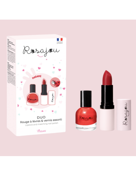 Duo vernis + rouge à lèvres Madame - Rosajou