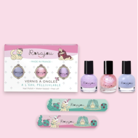 Trio de vernis à ongles pelliculables - Rosajou