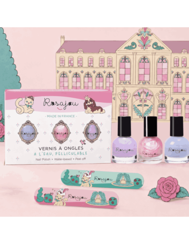 Trio de vernis à ongles pelliculables - Rosajou
