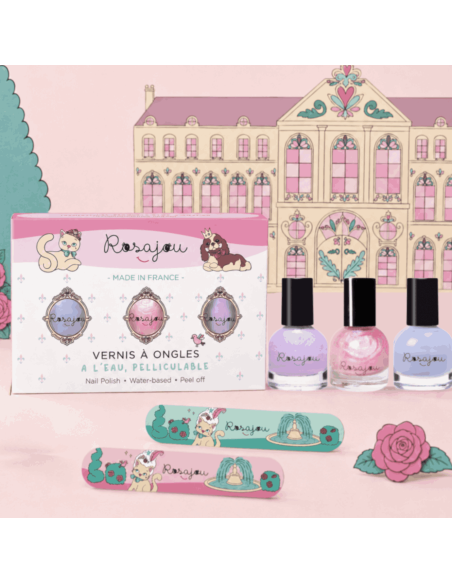 Trio de vernis à ongles pelliculables - Rosajou
