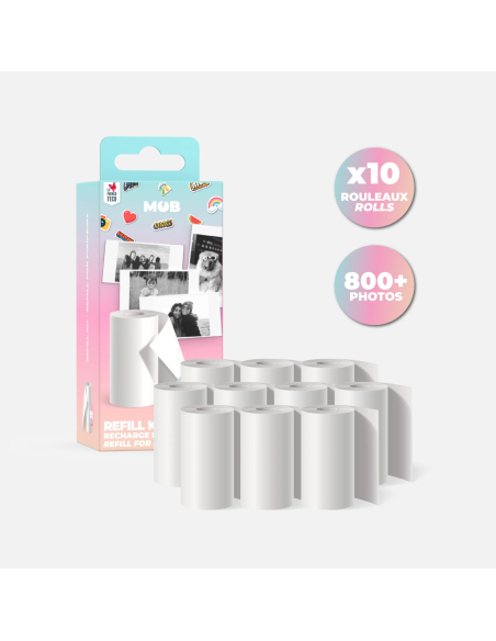 10 rouleaux de papier thermique - MOB