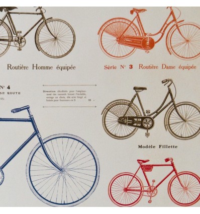 Affiche Vélo rétro - Cavallini & Co