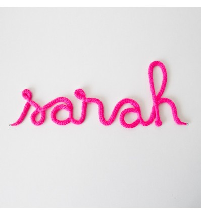 Prénom en laine personalisé