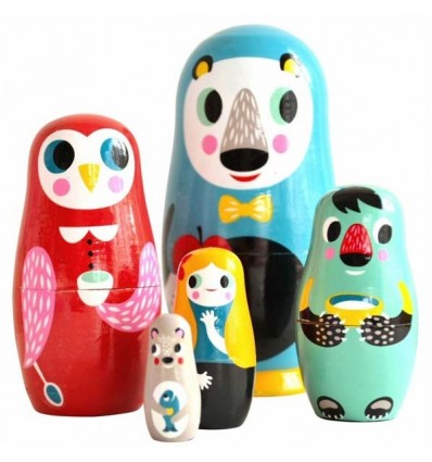 Gigognes animaux en bois Helen Dardik - Petit Monkey